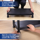 WORKPRO 4-Tier Plastic Storage Shelf, Black Freestanding Utility Organizer for Garage, Laundry Room & Basement