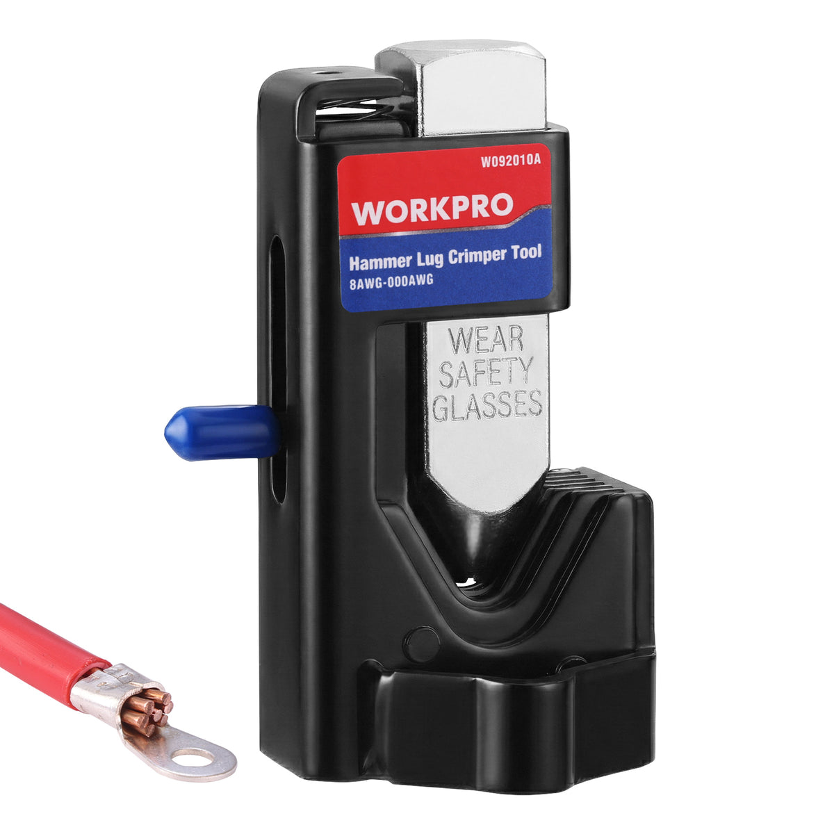 WORKPRO Hammer Lug Crimper Tool for 8 to 3/0 AWG Battery & Welding Cables