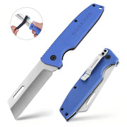 WORKPRO Utility Knife electric folding pocket knife blue handle with secure durable stainless blade quality