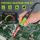 WORKPRO Soldering Iron Kit, 90W Soldering Gun with Digital Display and Iron Tips, 11-in-1 Adjustable Temperature Welding Kit for Electronic Repair, DIY Enthusiasts and Jewelry Makers (110V US Plug)