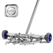WORKPRO Magnetic Pickup Tool, 17" Magnetic Sweeper with Telescoping Adjustable Handle, 8.8 LBS Magnetic Capacity, Heavy Duty Nail Pickup Tool for Yard, Garage & Workshop Cleanup