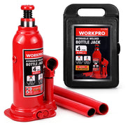 WORKPRO Bottle Jack, 4 Ton Heavy Duty Hydraulic Car Jack with Storage Case