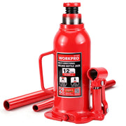 WORKPRO Bottle Jack, 12 Ton Heavy Duty Multi-Directional Welded Bottle Jack
