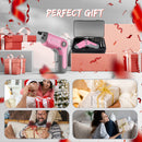 WORKPRO 3.6V Electric Cordless Rechargeable Screwdriver with Offset Driving Shaft, 22PCS Bits - Pink Ribbon