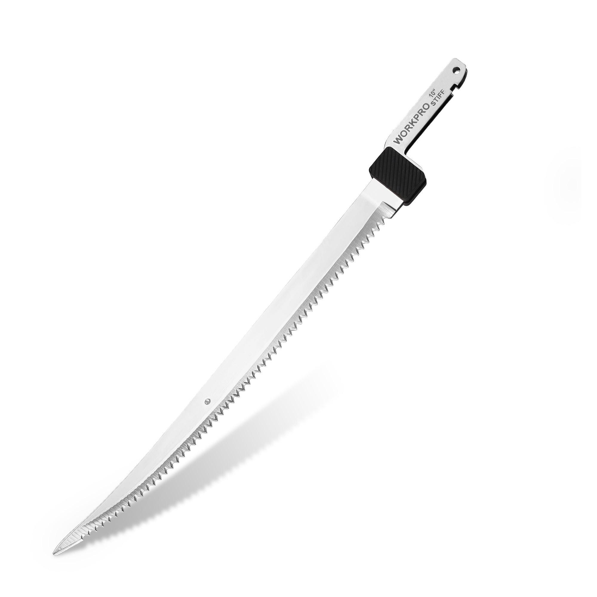 WORKPRO 10-inch replacement fillet knife blade, serrated metal, with mounting end