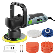 WORKPRO Car Buffer Polisher Kit with innovation and quality, durable dual action orbital polisher in black and light blue