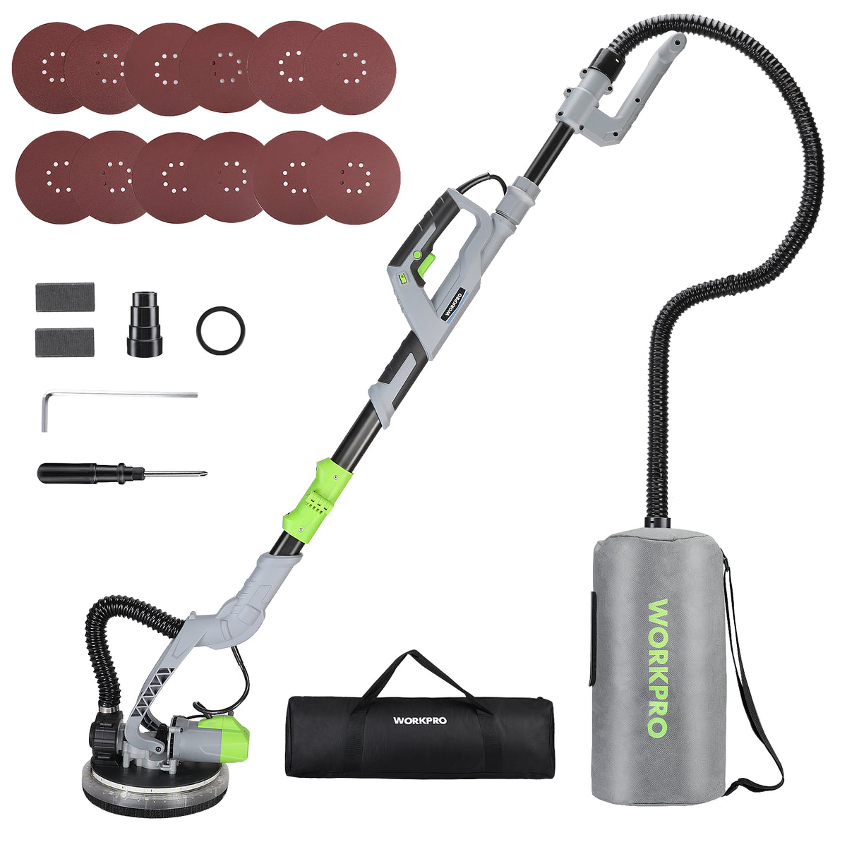 WORKPRO 720W Electric Drywall Sander with Vacuum