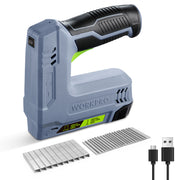WORKPRO 3.6V 2.0Ah Battery Powered Electric Cordless 2-in-1 Staple and Nail Gun, Grey