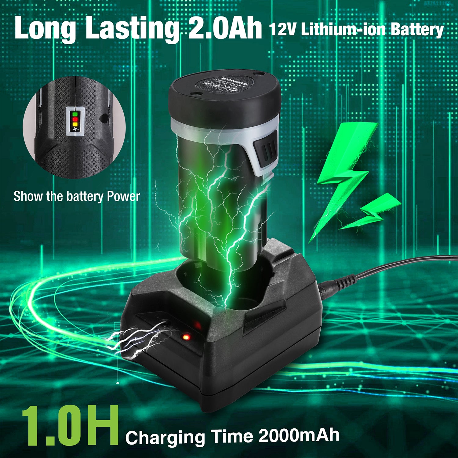 12V cordless electric fillet knife with battery base and charger
