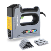 WORKPRO 5-in-1 corded staple gun with 2000 staples and nails