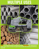 WORKPRO 20V Cordless Portable Band Saw for Cutting Metal with 3.75 Inch Cut Capacity & 6 Adjustable Speeds(370-670RPM, 324-587 SFPM)