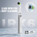 WORKPRO 5500RPM Cordless IPX6 Waterproof Electric Scrubber for Cleaning Grout, Tiles, Grime, and Crevices