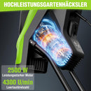 WORKPRO Elektrischer Gartenhäcksler mit Gartenschere