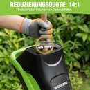 WORKPRO Elektrischer Gartenhäcksler mit Gartenschere