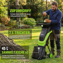 WORKPRO Elektrischer Gartenhäcksler mit Gartenschere