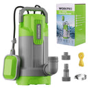 WORKPRO Sump Pump, 1HP 4500 GPH Submersible Water Pump with Automatic Float Switch for Transferring Clean or Dirty Water, A Water Pump for Pool Draining, Flooded Basement, Pond, and Garden Irrigation