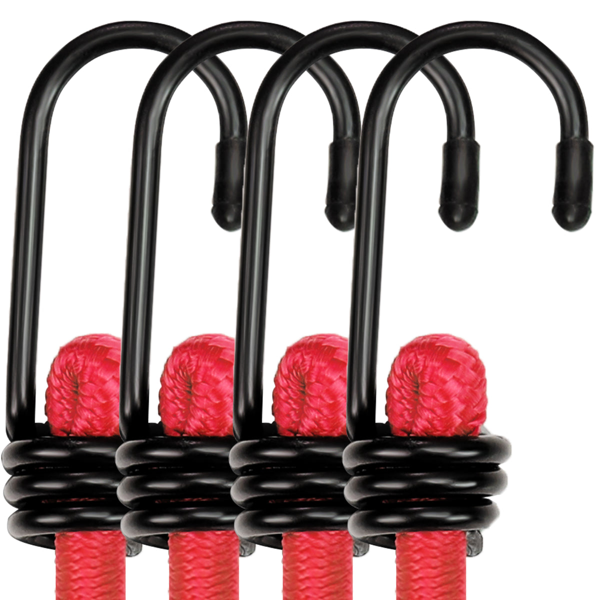 WORKPRO 24 inch bungee cord with hooks, red and black, innovation quality secure durable convenient quality