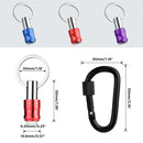 WORKPRO 1/4 inch Hex Shank Bit Holder, 3pcs Quick Release Drill Bit Holder Keychain for Impact Driver, Portable Screwdriver Bits Holder, Aluminum Alloy, Color Coded