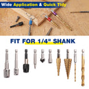 WORKPRO 1/4 inch Hex Shank Bit Holder, 3pcs Quick Release Drill Bit Holder Keychain for Impact Driver, Portable Screwdriver Bits Holder, Aluminum Alloy, Color Coded
