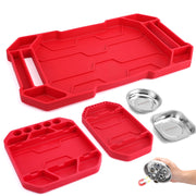 WORKPRO 5-Piece Non-Slip Tool Tray Set in red with innovation quality secure durable non-slip surface