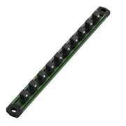 WORKPRO Magnetic Socket Organizer, 1 2 inch drive green rail with innovation quality secure durable clips