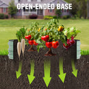 WORKPRO 4x2x1ft Galvanized Raised Garden Bed Set, Rust & Corrosion Protection, Easy Assembly, Safe Edge, Ideal for Vegetables & Flowers, White, 2 Pcs