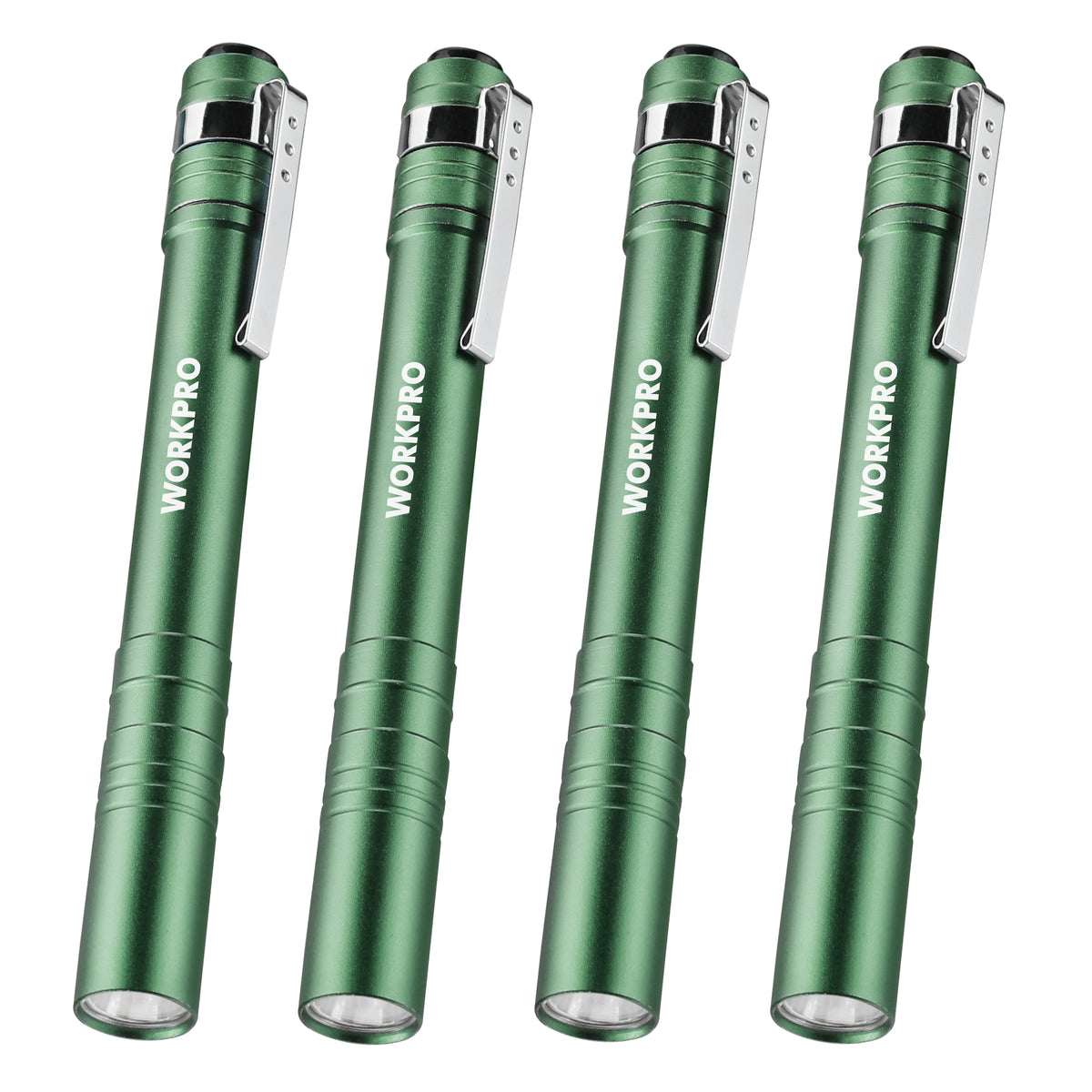 WORKPRO LED pen light aluminum pocket flashlight green innovation quality with durable anodized machined body