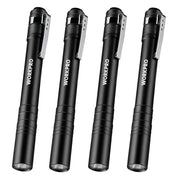 WORKPRO LED Pen Light black anodized machined aluminum flashlight with innovation, quality, secure clip