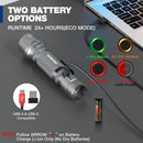 WORKPRO 1200 Lumens Rechargeable Tactical Flashlight, EDC Mini Pocket Light with Zoom Focus, 7 Modes, Battery Included, Gray