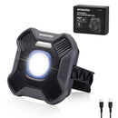 WORKPRO 2000LM Rechargeable Multi-function LED Work Light, 4000mAh Portable Light with 5 Modes, Magnetic Base, Hook and Tripod Mount, USB Rechargeable for Workshop, DIY and Emergency