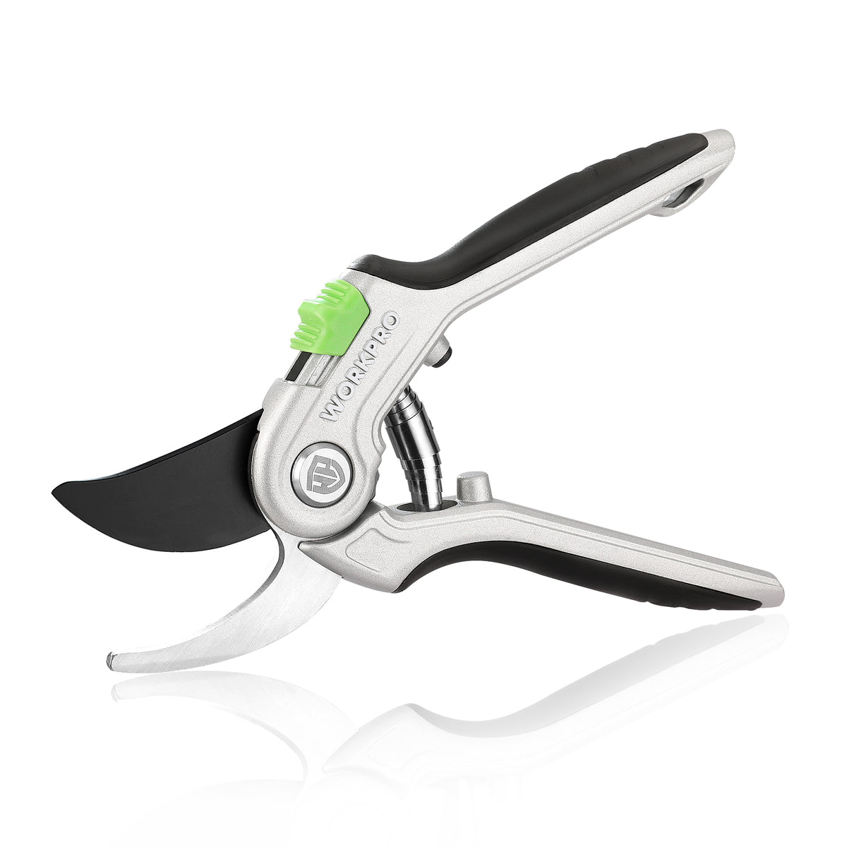 WORKPRO Bypass Pruning Shears, 8" Hand Pruners with Aluminum Handle, Stainless Steel & Sharp SK5 Blades, Professional Plant Snips Clippers for Flowers, Branches, Premium Gardening Tools