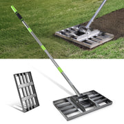 WORKPRO Lawn Leveling Rake with 17 inch x 10 inch steel ground plate, innovation and durable quality