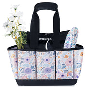 WORKPRO 12 inch x 12 inch x 6 inch garden tool bag with 9 pockets, innovation and secure quality