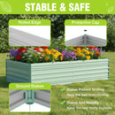 WORKPRO 7.5x4x2ft Light Green Square Metal Raised Garden Bed, Green