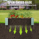 WORKPRO 7.5x4x2ft Light Green Square Metal Raised Garden Bed, Green