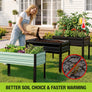 WORKPRO 48x24x32in Outdoor Galvanized Raised Garden Bed with Legs, 600LB Elevated Planter Box for Vegetable, Flowers, Herbs