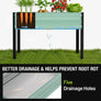 WORKPRO 48x24x32in Outdoor Galvanized Raised Garden Bed with Legs, 600LB Elevated Planter Box for Vegetable, Flowers, Herbs