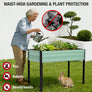 WORKPRO 48x24x32in Outdoor Galvanized Raised Garden Bed with Legs, 600LB Elevated Planter Box for Vegetable, Flowers, Herbs