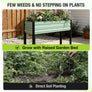 WORKPRO 48x24x32in Outdoor Galvanized Raised Garden Bed with Legs, 600LB Elevated Planter Box for Vegetable, Flowers, Herbs