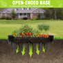 WORKPRO 2PK 8x4x1ft Outdoor Galvanized Raised Garden Bed, Easy Assembly Planter Raised Beds for Vegetable, Flowers, Herbs