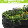 WORKPRO 2PK 8x4x1ft Outdoor Galvanized Raised Garden Bed, Easy Assembly Planter Raised Beds for Vegetable, Flowers, Herbs