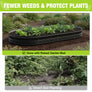 WORKPRO 2PK 8x4x1ft Outdoor Galvanized Raised Garden Bed, Easy Assembly Planter Raised Beds for Vegetable, Flowers, Herbs