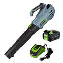 WORKPRO 20V Cordless Leaf Blower with 5 Adjustable Speeds 4.0Ah Larger Capacity Battery and Quick Charger Included