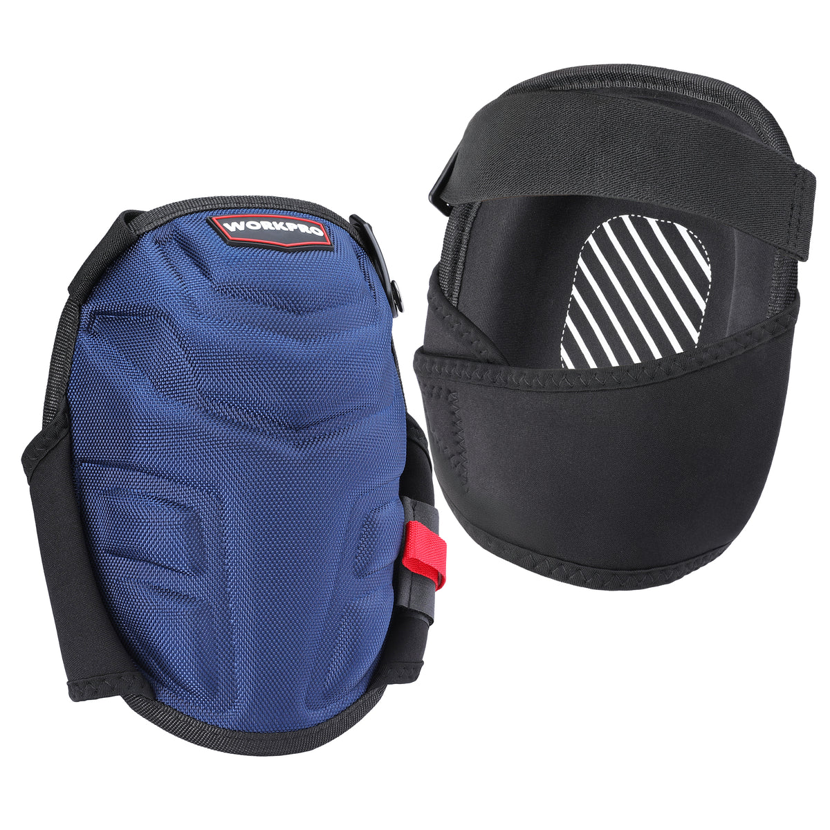 WORKPRO Knee Pads for Work Construction in black with innovation quality, durable gel cushion and secure straps