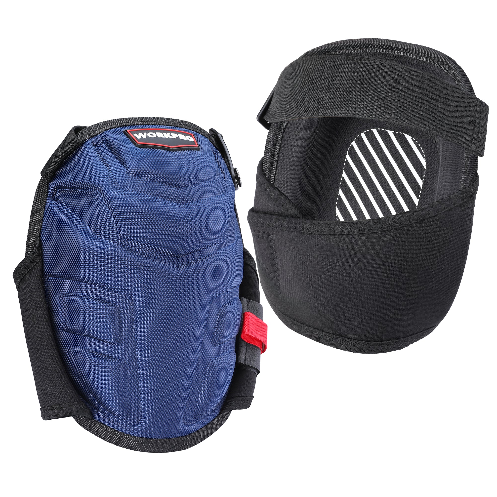 WORKPRO Knee Pads for Work Construction in black with innovation quality, durable gel cushion and secure straps