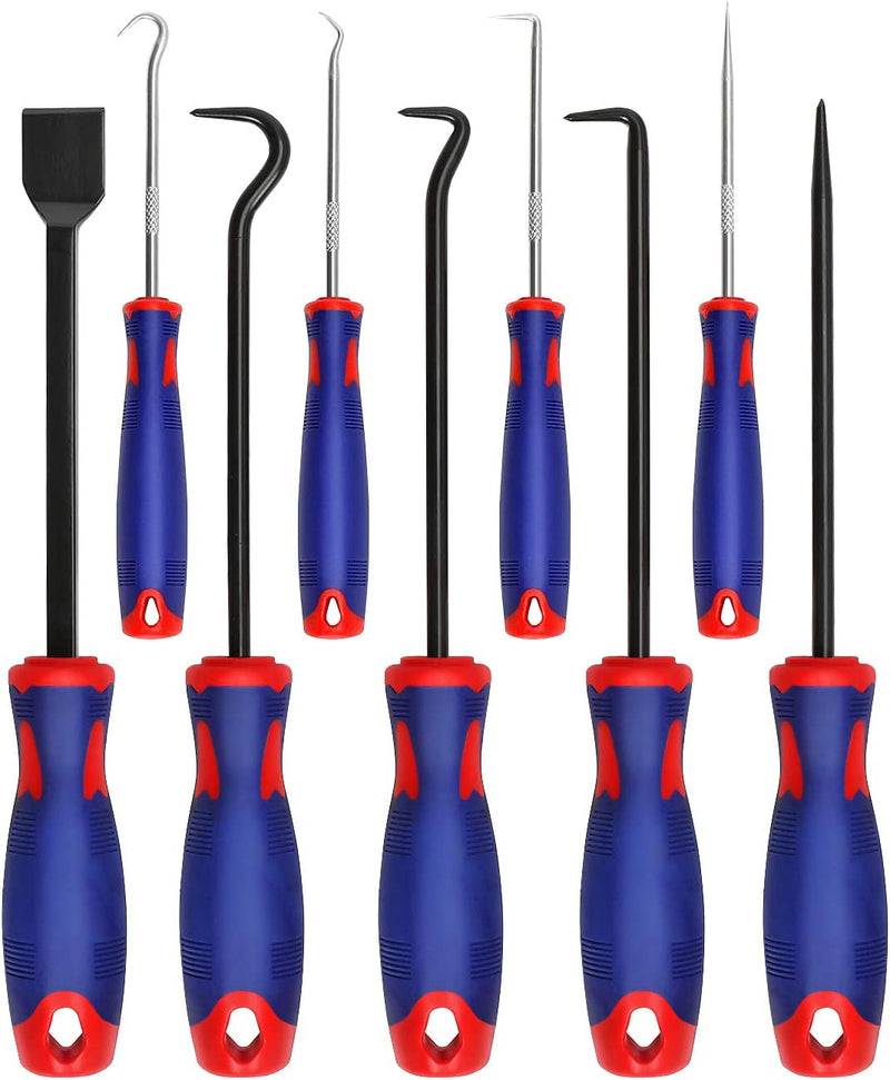 WORKPRO 9Pcs Precision Pick & Hook Set with Scraper, Automotive & Electronic Hand Tools (W)