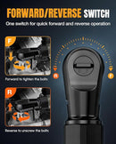 WORKPROX 20V Cordless Ratchet Wrench Kit, 1/2" & 3/8" Sockets, 74Ft-lbs, 250RPM, 2 Batteries