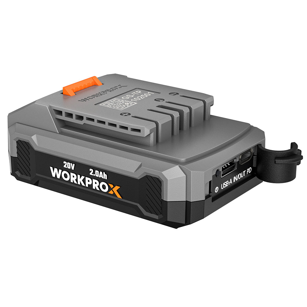 WORKPROX 20V 2.0Ah Li-ion battery pack, innovation quality high-quality durable secure portable power bank