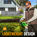WORKPROX 20V Cordless Hedge Trimmer, 22" Dual-Action Blade, 3/4" Cutting Capacity
