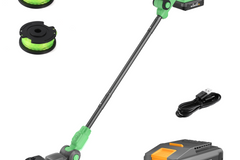 WORKPROX 2 in 1 Lawn Edger & Weed Trimmer  with 2Pcs Grass Trimmer Spool Line - 20V